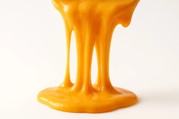 Photo supplément de cheddar, cheddar fondu sur fond blanc