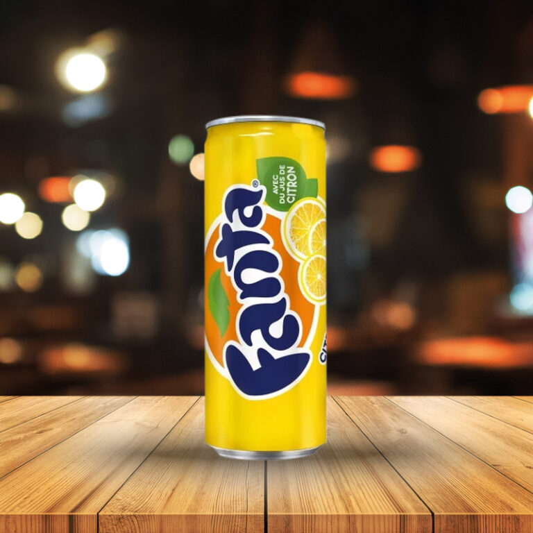 Photo canette Fanta Citron 33 cl